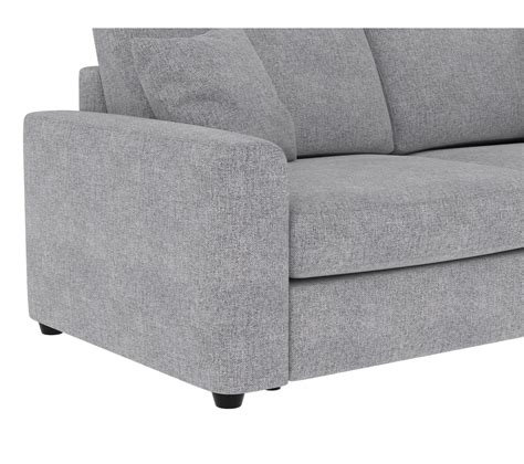 Canapé convertible 3 places pack standard NICARAGUA tissu malmo gris 90