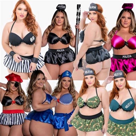 Fantasia Sexy Plussize Tanga Lingerie Bojo Er Ticas Moda Ntima