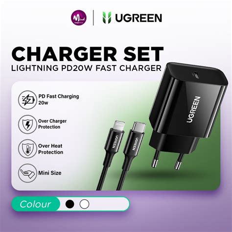 Jual Ugreen Charger Set Iphone PD 20W Fast Charging Kabel Lightning