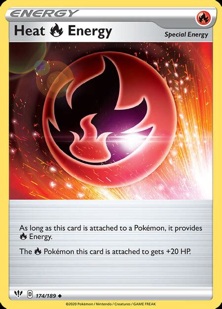 Heat Fire Energy DAA 174 Darkness Ablaze 174 Card TCG ONE