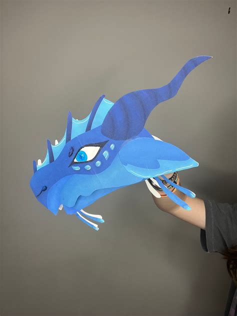 Custom Paper Dragon Puppet Etsy