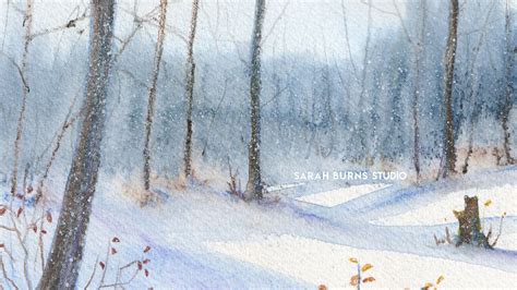 Capturing Winter Magic: Painting a Snowy Forest with Watercolor Pencils ...