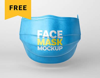 Free Face Mask Mockup Set Respirator Images Behance