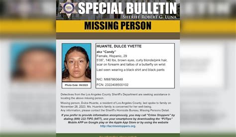 Los Angeles County Sheriffs Department Seeks Public Help In Locating