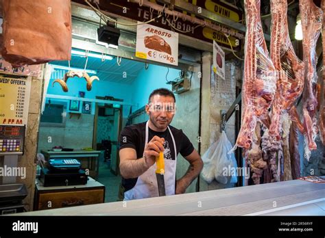 Italy Sicily Palermo Ballar Market Stock Photo Alamy