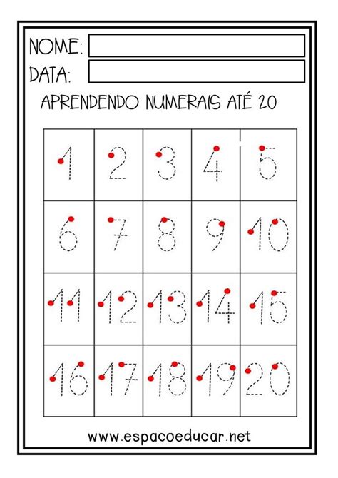 Atividades Numerais N Meros Prontas Para Imprimir Math