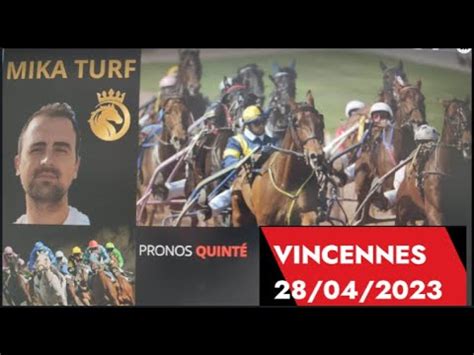 PRONO QUINTÉ DU JOUR MIKA TURF GRATUIT VENDREDI 28 AVRIL 2023 R1 C8