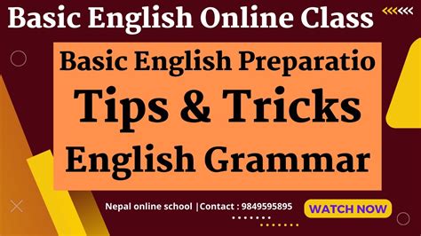 Basic English Basic English Preparation Tips And Tricks English