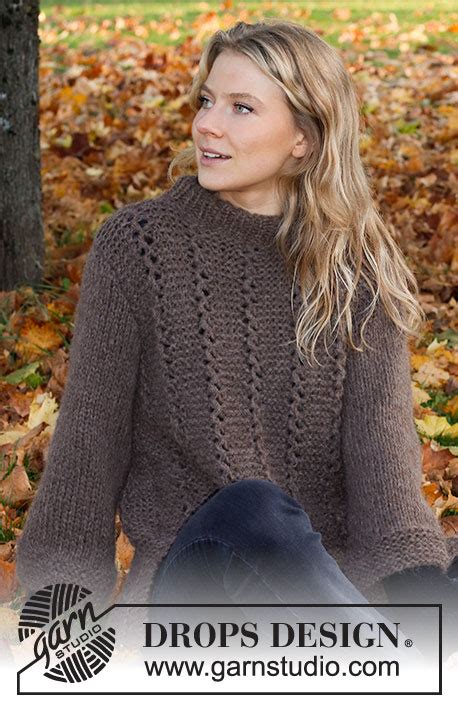 Lakeside Trails Sweater Drops Kostenlose Strickanleitungen