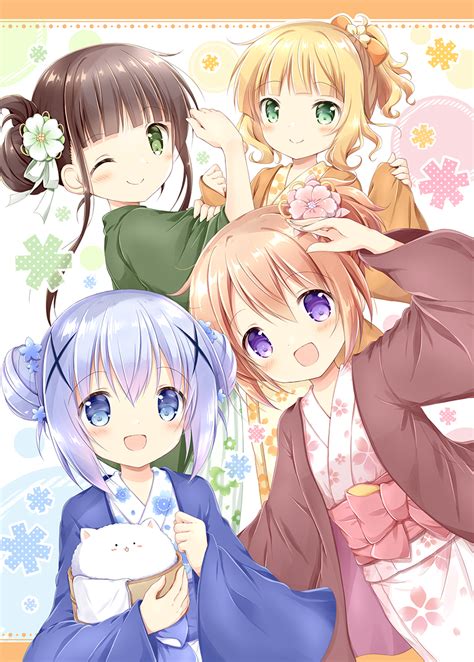 Kafuu Chino Hoto Cocoa Kirima Syaro Tippy And Ujimatsu Chiya