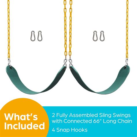 Jungle Gym Kingdom Swings For Outdoor Swing Set Pack Of 2 Swing Seat