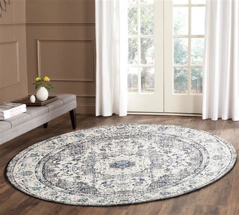 Free Shipping On Evolve Mist Transitional Round Rug White From Beyond