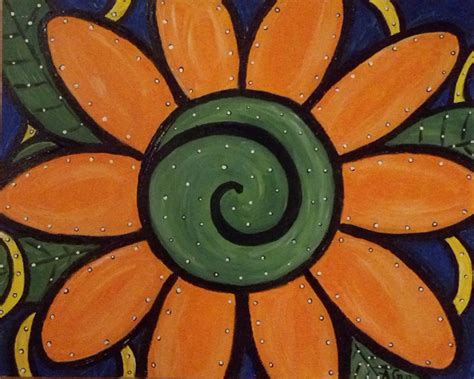 Mexican Flower Painting at PaintingValley.com | Explore collection of ...