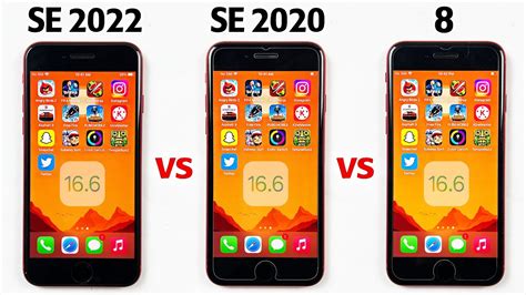 Iphone Se 2022 Vs Iphone Se 2020 Vs Iphone 8 Speed Test In 2023 Ios 16 6 Speed Test Youtube