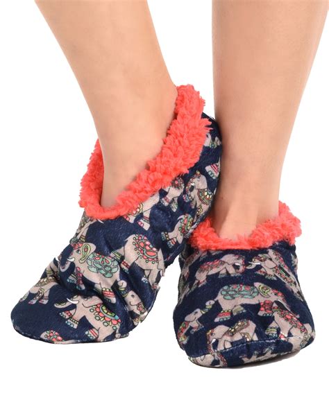 Lazy One - LazyOne Fuzzy Feet Slippers for Women, Cute Fleece-Lined ...