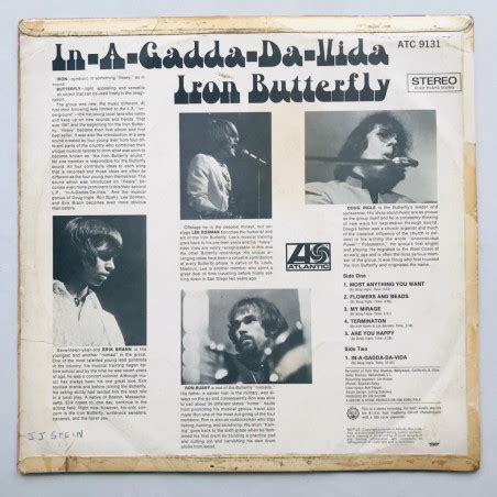 Iron Butterfly In A Gadda Da Vida Lp Vinyl Piringan Hitam Ph