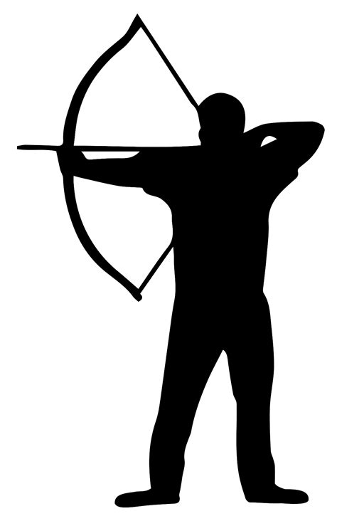 Archers de Brocéliande Archery Silhouette Bowyer Clip art - Silhouette ...