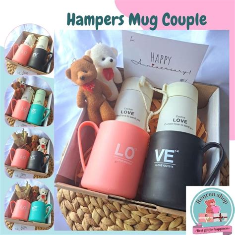 Jual Ready Hampers Wedding Hampers Mug Couple Kado Pernikahan Kado