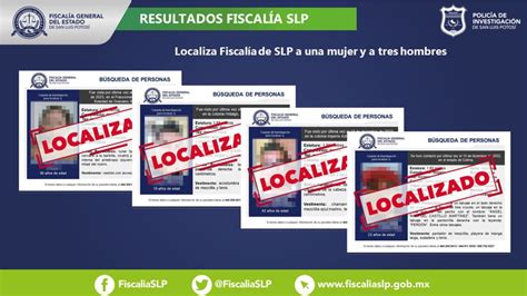 A TravÉs De Distintas Acciones Localiza FiscalÍa De Slp A Una Mujer Y