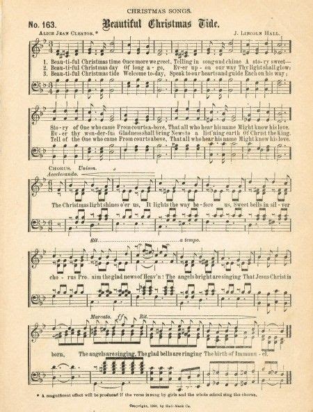 Free Printable Vintage Christmas Sheet Music Christmas Sheet