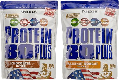 Weider Protein Plus Eiwei Pulver Pack Mixed Schoko Haselnuss