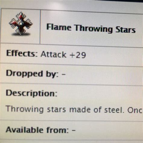 Flame Throwing Stars Maplesea Aquila Video Gaming Video Game Consoles