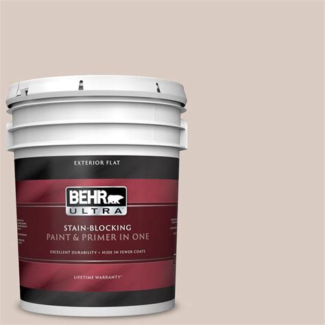 Behr Ultra Gal N Stonewashed Brown Flat Exterior Paint And