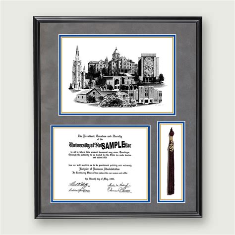 Alumni Artwork Diploma And Tassel Frame