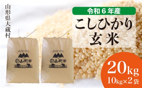 大蔵ふるさと便 令和6年産 大蔵村 コシヒカリ 玄米 20kg