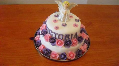 ANGEL CAKE COMMUNION Decorated Cake By Camelia CakesDecor