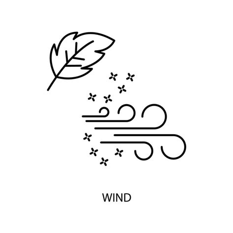 Wind Concept Line Icon Simple Element Illustration Wind Concept