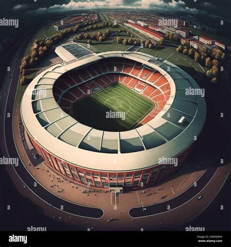 Aerial View of the Football Stadium Stock Photo - Alamy