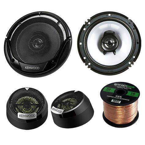 2 Pair Car Speaker Package Of 2x Kenwood Kfc 1665s 6 12 Inch 2 Way