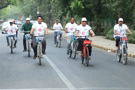 Ndmc Organises Bicycle Rally To Create Awareness Among Voters The