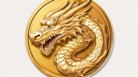 Rich Dragon Coin Transparent Background Premium Ai Generated Image