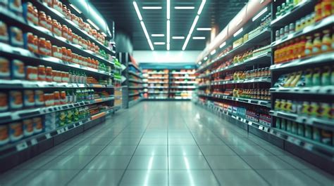 A Grocery Aisle With A Variety Of Products On The Shelf Premium Ai