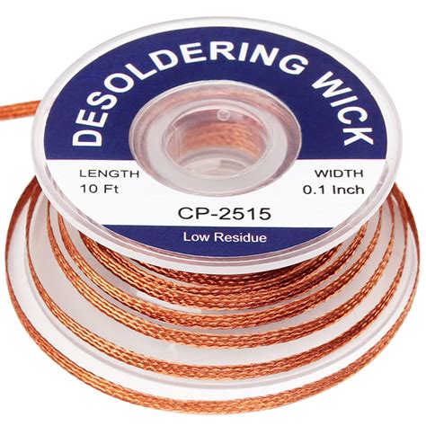 Buy Lesnow Solder Wick Braid Ft Length Desoldering Wick Braid Remover