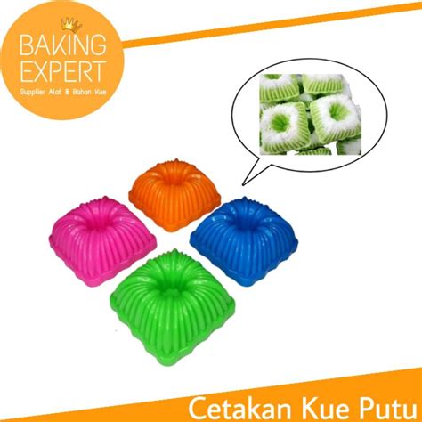 Jual Cetakan Kue Putu Ayu Plastik Kotak Persegi 1 Lusin 12pcs