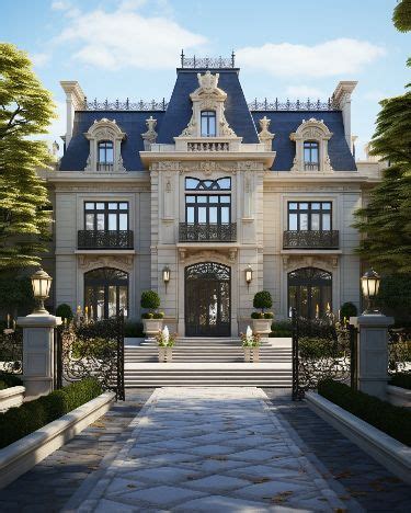 Luxurious French Mansion | Architectural design house plans, Classic ...