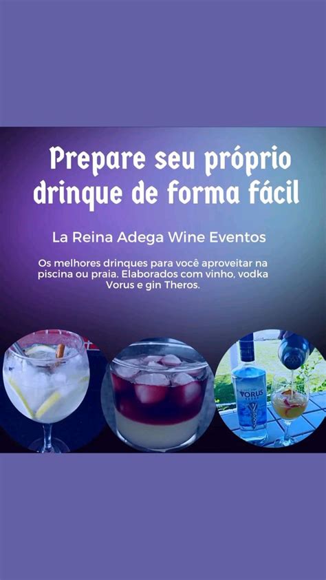 La Reina Adega Wine Eventos E Book Para Preparar Um Drink E Curtir O