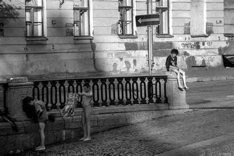 Swimming Season Kryukov Canal Saint Petersburg By Evgeny Mokhorev On