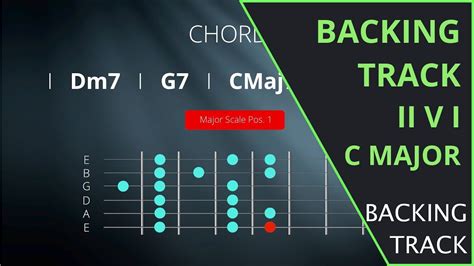 Guitar Backing Track II V I 2 5 1 In C Major 98BPM YouTube