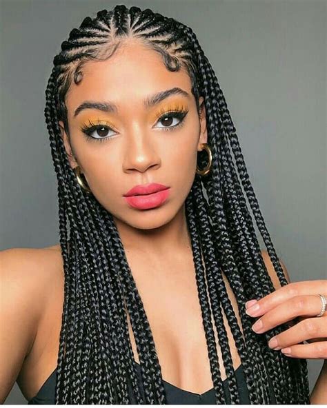 40 Half Cornrows Half Box Braids Hairstyles Ainsleymonika