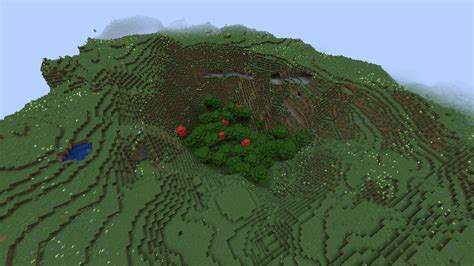 This self-contained forest inside a mountain. Seed: 2066329444374006410 ...