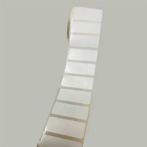 Plain PVC Paper 4mm White Barcode Label Packaging Type Roll At Rs 120