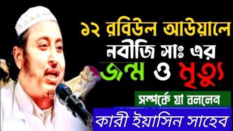 ১২ ই রবিউল আউয়ালে নবিজী সাঃ এর জন্ম ও মৃত্যু সম্পর্কে যা কিছু বললেন