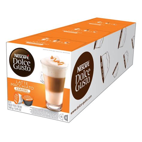 Nescafe Dolce Gusto Caramel Latte Macchiato Coffee Pods Espresso Roast