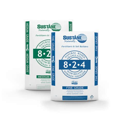 Engrais organique 8 2 4 Suståne Natural Fertilizer Inc NPK aux