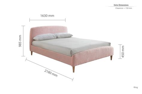 Birlea Otley 5ft Kingsize Blush Pink Teddy Fabric Bed Frame By Birlea