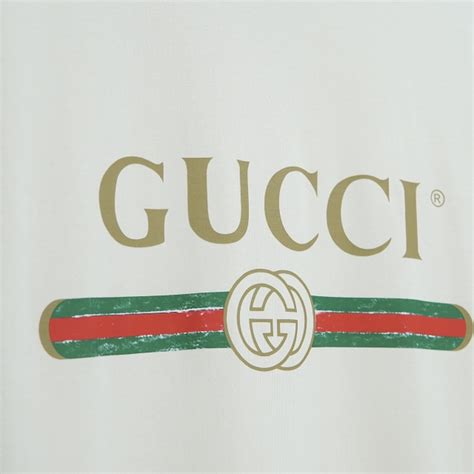 Gucci Fake Logo T Shirt White Hangau Vn